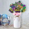 Nuevo Arreglo de Jarrón para Decoración de Fiesta de Carnaval Enchufe Máscara de Mardi Gras Jarrón de Fiesta de Carnaval Enchufe