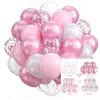 Set de Globos de Látex Transfronterizo de 12 pulgadas Globos Redondos con Lentejuelas Fiesta Niña Día de San Valentín Boda Globos para Fiesta