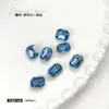 Joyería de Diamantes para Uñas con Forma Octagonal y Base Puntiaguda Colorida Grande, Mediana y Pequeña Cubo de Azúcar Mahjong Diamante Super Brillante para Uñas Joyería de Diamantes para Uñas Al por Mayor