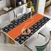 Tapete de Mesa de Couro de Luxo Leve Impermeável e à Prova de Óleo Descartável PVC Retangular Anti-queimadura Tapete de Mesa de Centro Toalha de Mesa de Alta Qualidade Tapete de Mesa de Jantar