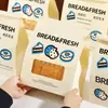 Sacos Espessados com Janela para Embalagem de Torradas para Produtos Assados, Pão, Biscoitos, Donuts, com Sacos de Papel Quadrados Auto-Selantes com Borda de Arame para Uso Comercial