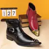 Zapatos de Hombre Versátiles de Moda de Venta Caliente Transfronterizos Amazon Aliexpress con Alto Atractivo Estético, Zapatos de Cuero Sencillos para Hombre con Puntera de Acero