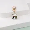 [Personalizado] Llavero Colgante Estilo Nacional Aleación Panda Bambú Goteo de Aceite Regalo Creativo para Estudiante Accesorios de Joyería