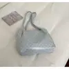 2026 Verão Novo Estilo Preguiçoso Bolsa Tote de Grande Capacidade Moda Transfronteiriça Feminina Simples Bolinhas Bolsa de Ombro Único para o Dia a Dia