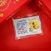 Pegatinas para Teléfono de Oro Puro 999, Láminas de Oro para Hacerse Rico de Princesa, Imanes de Refrigerador de Fortuna, Tarjetas de Oro de Tesoro, Regalos al por Mayor