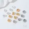 Accesorios de Cuentas Espaciadoras de Bobina Trenzada Rellenos de Oro de 14K Cuentas Sueltas Perla Cristal Hecho a Mano Material para Joyería de Collares Pulseras