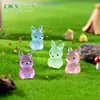 Micro-Paisaje Creativo Luminoso Canguro Lindo Jardinería Paisajismo Decoración DIY Accesorios para Colgar Mini Adornos de Escritorio