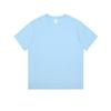 Algodão 400g Pesado Algodão de Fibra Longa Branco Puro Algodão Puro Camiseta de Manga Curta Verão Gola Redonda Solta Versátil Camiseta Básica