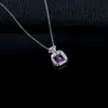 Plata de Ley S925 Zafiro Rosa Cultivado Paraíba Frasco de Perfume Viaje Diario Lujo Ligero Moda Sensación de Alta Gama