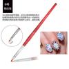 Manicure Pincel japonês pintura gradiente caneta blooming fototerapia caneta fileira caneta desenho Caneta xadrez conjunto 10 peças