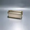 Caja de Empaque Popular de Pastel de Piña, Caja de Hojalata, Caja de Hojalata Rectangular con Doble Cierre, Caja de Hojalata para Tiramisú, Caja de Regalo para Café