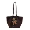 Comercio Exterior Nuevo Bolso Retro de un Hombro Textura Mate Bolso de Mano Casual Simple Casual Bolso Cubo de Gamuza Felpa Mujer