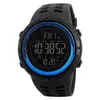 Comercio exterior reloj electrónico deportivo multifuncional al aire libre para hombre, pantalla grande, luz fría, impermeable, ventas directas de fábrica