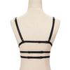 Roupas tipo Bambu Peça Única Vazada Puro Desejo Renda Preta Amarrada Sexy Sedutor Coleira Feminina Sutiã O0421