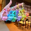 Llavero de Paleta con Cuentas Infundida en Aceite, Colgante de Cadena para Teléfono de Coche con Arena Líquida, Decoración para Bolso de Pareja, Pequeño Regalo al por Mayor