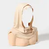 Artículo de Comercio Exterior Más Vendido de Amazon: Gorro de punto de algodón mercerizado de color sólido, de doble capa, versátil, moderno, elástico, cómodo, gorro base