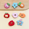 Suministro transfronterizo de botones de alta pata de frutas y verduras de dibujos animados lindos, componentes de accesorios hechos a mano para DIY, botones decorativos de metal de alta pata