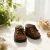 Boneca de pelúcia Mia batata espanhola 24cm com vestido de balé de tule rosa 20cm, sapatos novos de couro com tira em T e sapatos de lona
