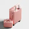 Maleta Retro de Nuevo Estilo de Gran Capacidad con Ruedas Universales Silenciosas, Maleta de Carrito para Madre e Hijo, Maleta Resistente y Duradera con Contraseña