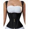 Wow Faja de Malla de Una Pieza Moldeadora Cintura Ajustada Levanta Vientre Levanta Glúteos Moldea Cuerpo Corsé de Una Pieza para Mujer