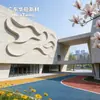 Painéis artísticos de parede externa UHPC, superfície curva aerodinâmica, fachada cortina, decoração externa de edifício de sede corporativa, painéis de revestimento GRC