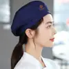 Nueva celebridad de Internet, gorro de chef con cáscara de melón, boina de trabajo de cocina para catering, repostería, té con leche, asistente de tienda, impresión femenina