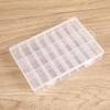 Fabricante Caja de Almacenamiento de Plástico Transparente de 24 Compartimentos para Joyería, Cuentas, Partículas de Cera, Piezas de Ferretería, Caja de Embalaje para Equipo de Pesca