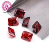 Aaa Colorido Retangular Chanfrado 4*6-10*12mm 13 # Vermelho Romã Médio 13D # Vermelho Romã Profundo Zircônia Atacado