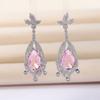 Pendientes de Moda S925 Aguja de Plata Pendientes de Gota de Corona Pendientes de Temperamento Japonés y Coreano Joker Pendientes Transfronterizos Pendientes Mujer
