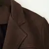 Jaqueta de moda feminina estilo europeu e americano 2026 com cinto, design que afina a cintura e textura semelhante a camurça. D1466