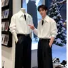 Camisa Blanca de Manga Larga Falsa de Dos Piezas con Cuello para Hombre, Aspecto Elegante de Alta Gama, Adecuada para Usar Debajo de un Traje, Chaqueta Camisa para el Trayecto al Trabajo