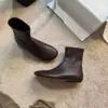 Nueva Colección Otoño/Invierno 2026: Botines redondos, cortos, elásticos, de ajuste ceñido, botines de moda con suela plana, botines para mujer sin cordones