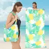 Mochila Portátil para Toalla de Playa Plegable, Bolsa de Almacenamiento Portátil para Toallas de Baño, Bolsa Esencial para Toallas para Actividades Acuáticas, Dos en Uno