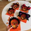 Nueva diadema de Halloween con pequeña cabeza de diablo, calabaza y alas, accesorio para la cabeza de disfraz para sesiones de fotos, diadema divertida y accesorio para el cabello para mujeres