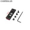 Sistema Keymod Universal 20mm Recorte Metal 3 Ranuras Guía Riel Tira Espina de Pescado Mi Accesorios NSR