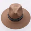 Sombrero de Sol para Hombre de Exterior de Primavera y Verano con Borde de Bambú Sombrero de Sol Sombrero de Playa Sombrero de Paja para Hombre Sombrero de Vaquero Occidental Ceremonia