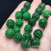 Cuentas de palinse de 12 mm de imitación de jadeíta seca de Dragon Ball, cuentas sueltas, venta al por mayor, pulsera de Dragon Ball tallada DIY, collar, pendientes antiguos