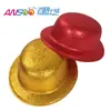 Sombrero de plástico PVC blister transfronterizo sombrero redondo dorado rosa Sombrero para fiesta festival disfraz Sombrero fiesta Sombrero para actuación de baile Sombrero Mágico