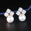 Novos Brincos de Pérola 2019 Agulha de Prata Esterlina Japonesa e Coreana Atmosfera Elegante de Negócios Moda Versátil Brincos Elegantes Simples para Mulheres