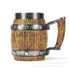Caneca de Cerveja de Barril de Madeira de Grande Capacidade One Piece Mercadoria de Anime Copo de Água de Aço Inoxidável 304 Caneca de Adereço