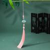Borla verde de cinco estrellas colgante de borla estilo antiguo marcapáginas colgante de bolsita adornos para vestido de novia cheongsam adorno colgante para coche