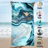 Toalla de Baño Mármol Tie-Dye Rayas Mariposa Tortuga Estrella de Mar Manta de Playa Toalla de Baño Baño Camping Estilo Viaje Toalla Absorbente