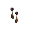 Pendientes vintage ligeros de resina ámbar con forma de gota de agua, estilo Maillard Harbor, exagerados.