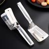 Pinza de acero inoxidable para alimentos, pan, filete frito, pescado frito, pinza de pala alargada, pinza multifunción para barbacoa de cocina, pinza para panqueques