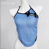 Postura lencería divertida sexy perspectiva antigua cuello colgante abertura deseo puro tentación malla cheongsam camisón traje 6176