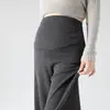Pantalones Cortos de Maternidad de Nuevo Estilo Otoño 2026 para Mujeres Petites, Rayados, Caídos, Sin Costuras, Cómodos, No Requieren Ajuste, Pantalones de Pierna Recta