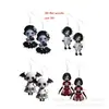 Aretes Acrílicos del Día de Muertos Mexicano para Uso Diario, Estilo Retro Ligero, Fiesta, Carnaval, Halloween Accesorios de Oreja Acrílicos