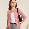 Cárdigan de Punto Casual Versátil Cuello Redondo Suéter para Mujer Chaqueta Pequeña Primavera Otoño Nuevo Estilo Ropa Exterior Manga Larga Holgado Estilo Coreano Top