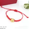 Pulsera Tejida de Cuerda de Cera del Zodiaco Chino, Cuerda Roja, Año del Caballo, Año del Zodiaco 12 Signos del Zodiaco, Pulsera Linda para Pareja de Estudiantes, Venta al por Mayor
