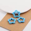 Estrela de Cinco Pontas Acrílica Perfurada Colorida de 30mm DIY Feito à Mão Pingente Miçangas Material para Joias Acessórios